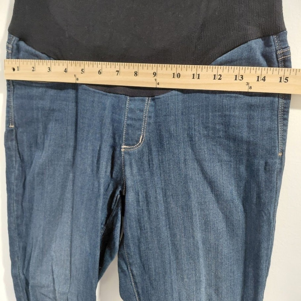 NYDJ Maternity Ami Skinny Legging Jeans Dark Wash Over-the-Belly Size 6 MAER1771 - Picture 10 of 12